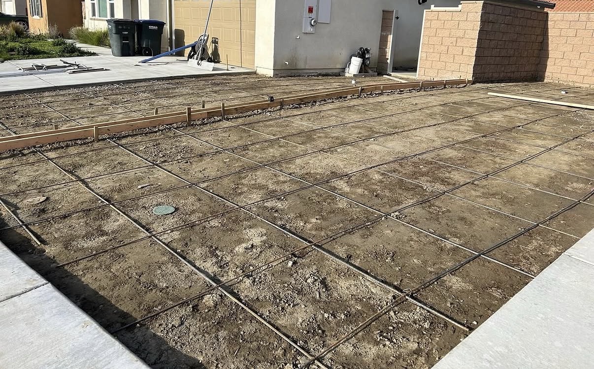 Driveway Extension — before work started